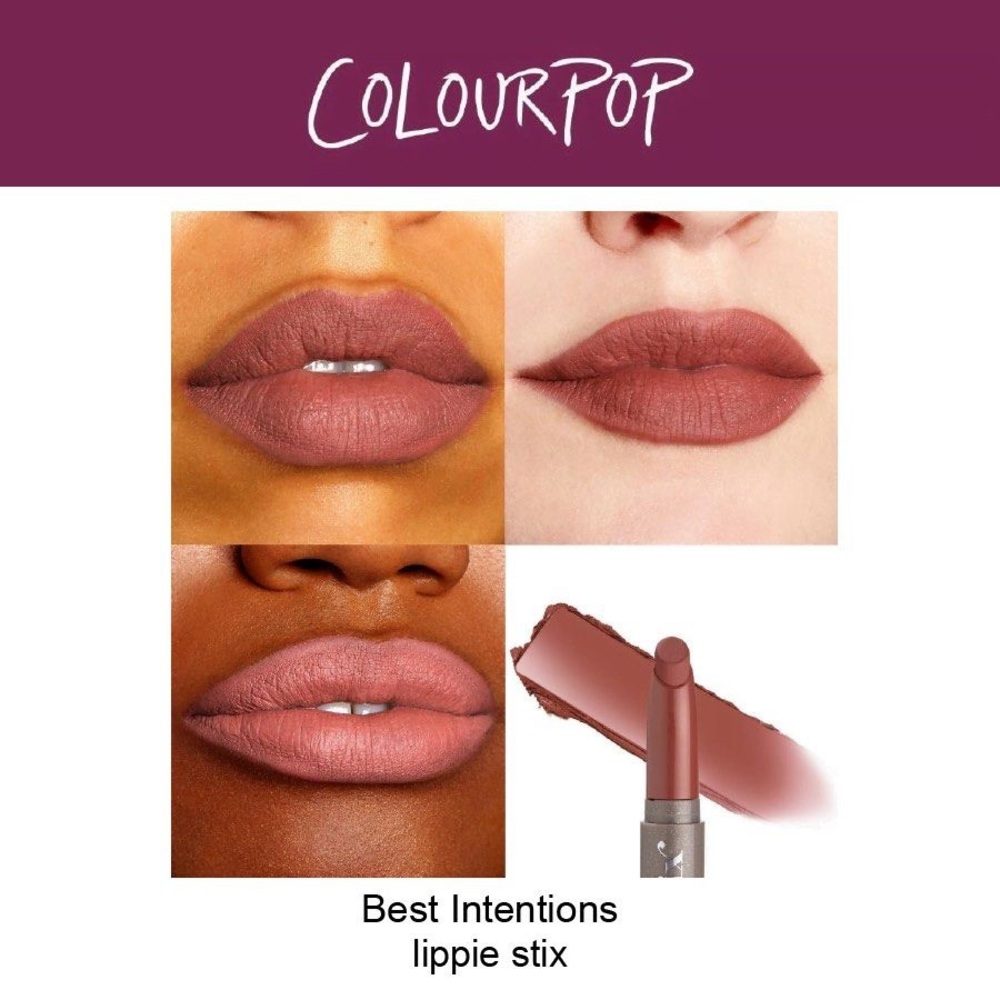 COLOURPOP Lippie Stix Lipstick Best Intentions Matte Dark Plum NEW IN BOX